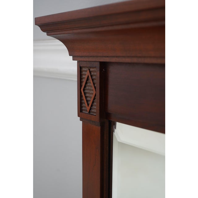 Stickley Cherry Regency Style Hanging Wall Mirror For Sale In Philadelphia - Image 6 of 10