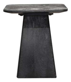 Matthew Izzo Home Noche Darkest Brown Mango Wood Side Table