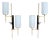 Vintage Modernist Wall Lights from Lunel, 1960s, Set of 2 For Sale