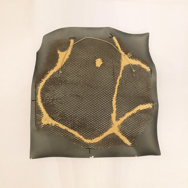 1970s Organic Modern Undulate Handmade Mirror For Sale - Image 4 of 7