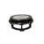 8.25" Oriental Brown Wood Marble Round Table Top Stand Riser For Sale - Image 4 of 8