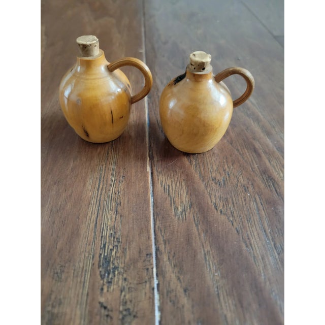 1950s Vintage Moonshine Jug Salt and Pepper Shakers- 3 Pieces For Sale - Image 5 of 6