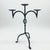 Metal Hand Forged Iron Candelabra 23″ (58cm) Antique Copper Electrostatic Finish Wide Tabletop Centerpiece Decor For Sale - Image 7 of 8