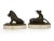 Antique Bronze Sculpture Paperweights: Wounded Stag & Wild Boar - a Pair For Sale - Image 4 of 12