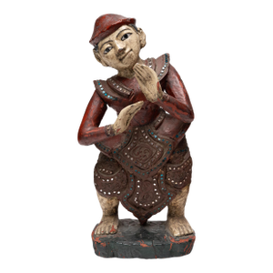 Thai Polychromed Dancer Figure, C. 1900