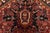 Heriz Rug 9'7'' X 12'5'' Red Wool Vintage Tribal Hand-Knotted Oriental Carpet For Sale - Image 9 of 15