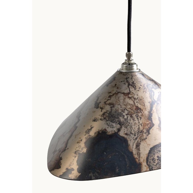 Mid-Century Modern Emily V10 Group Pendant Light in Oxid by Daniel Becker for Moss Objects For Sale - Image 3 of 5
