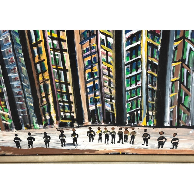 Jimmy Lee Sudduth, (1910–2007) “Untitled (Evening Cityscape, New Orleans)” For Sale - Image 17 of 18