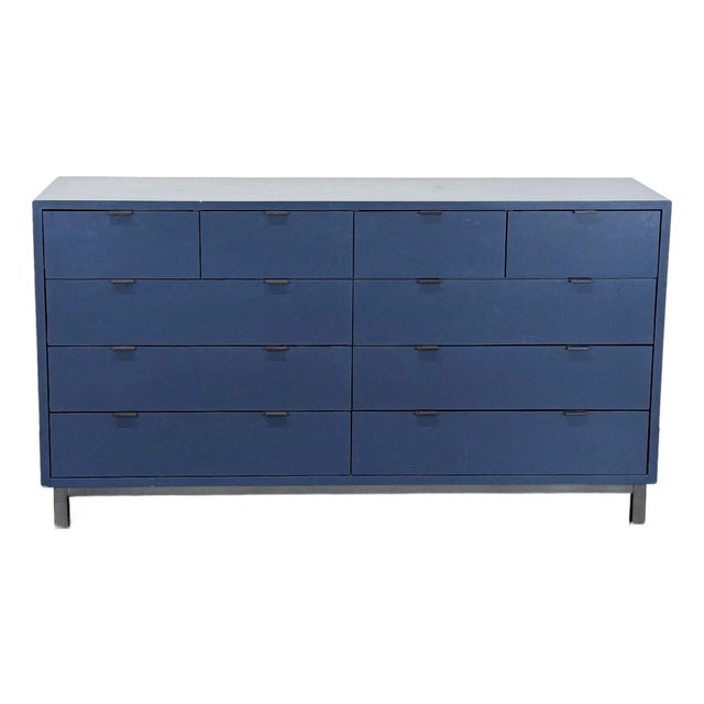 Room & Board Copenhagen Modern Navy 10-Drawer Dresser For Sale