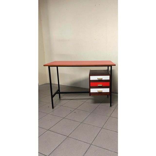 1960s Desk with Colored Formica Top, 1960s For Sale - Image 5 of 11