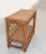 Boho Chic Bent Bamboo & Cane Handwoven Top Dry Bar Console Table Wine Rack 70 For Sale - Image 10 of 13