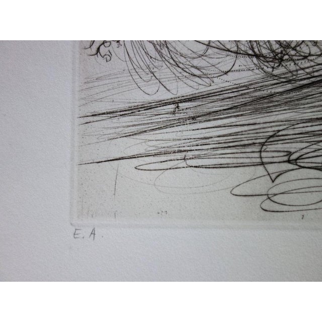 Salvador Dali, Golden Gate Bridge, Original Engraving For Sale - Image 5 of 7