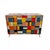 Wood Vintage Chest of Drawers in Colored Glass, 1980s For Sale - Image 7 of 7