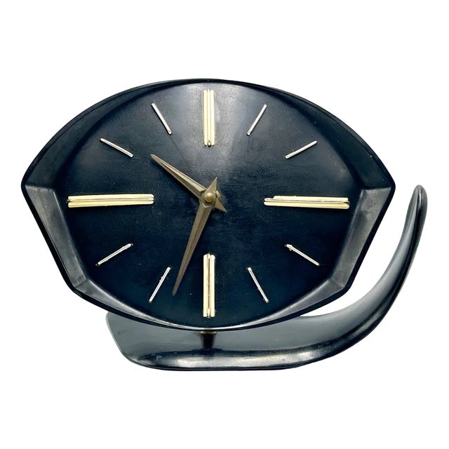 Space Age Bakelite Clock from Prim, 1950s For Sale