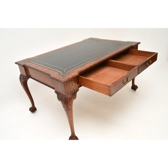 Late 19th Century Antique Chippendale Revival Desk from Gillows, 1890s For Sale - Image 5 of 16