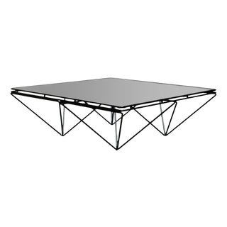 Vintage Italian Alanda Square Coffee Table by Paolo Piva for B&B Italia, 1970s For Sale