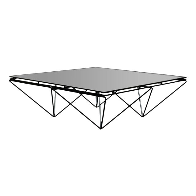 Vintage Italian Alanda Square Coffee Table by Paolo Piva for B&B Italia, 1970s For Sale