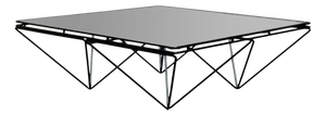 Vintage Italian Alanda Square Coffee Table by Paolo Piva for B&B Italia, 1970s