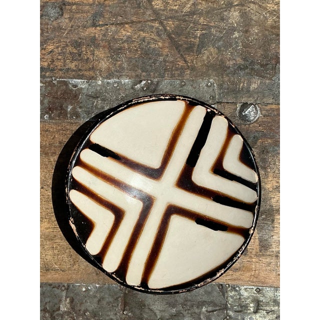 Vintage Original Studio Pottery Ring Dish For Sale - Image 9 of 12