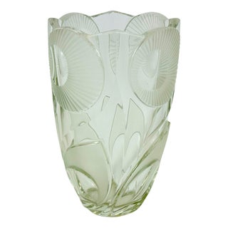 Art Deco Vase attributed to Rudolf Hloušek for Železný Brod, 1930s For Sale