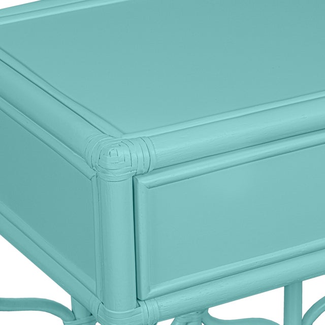David Francis Ivy Nightstand - Turquoise For Sale - Image 4 of 10