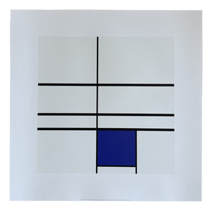 Piet Mondrian, Composition with Blue, 1935, Print