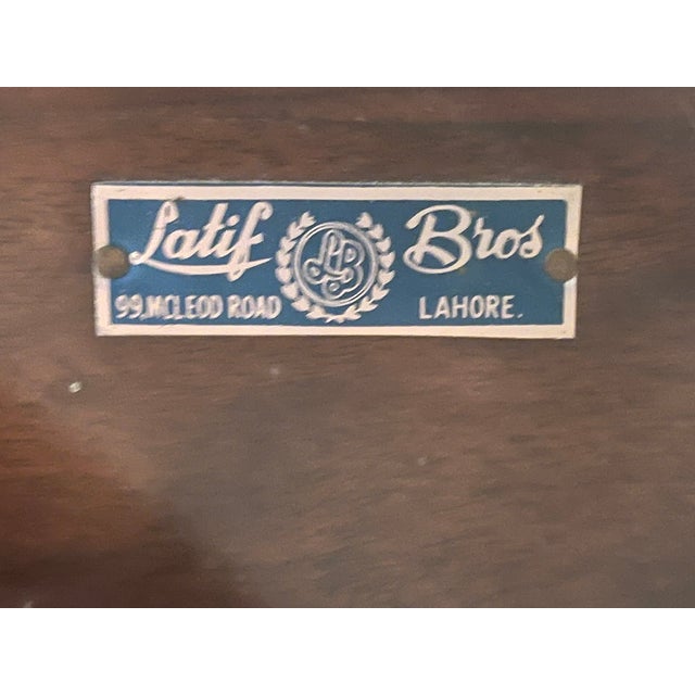 Vintage Latif Bros 100% Solid Rosewood Bedroom Furniture With Brass Hardware - Set of 5 For Sale - Image 11 of 12