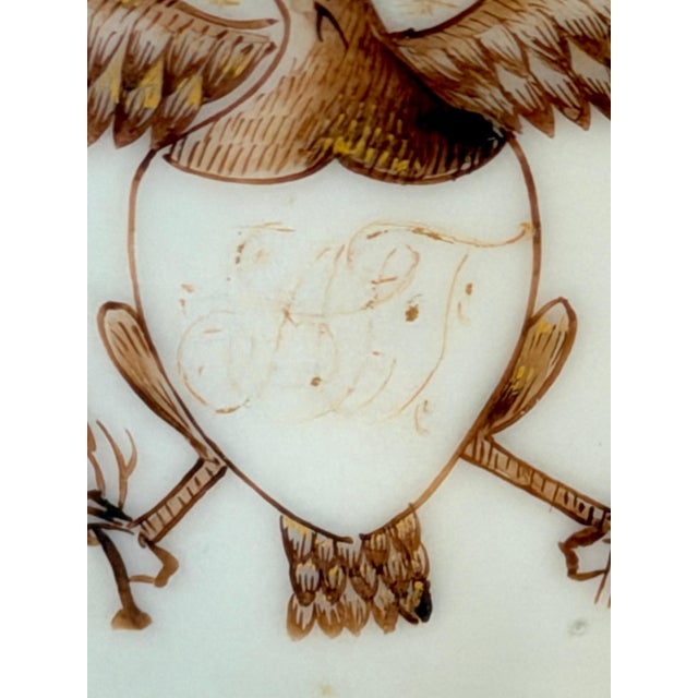 Rare Chinese Export Helmet Pitcher American Eagle Armorial, For American Market For Sale In West Palm - Image 6 of 15