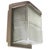 Vintage French Industrial Beige and Brown Aluminium and Pressed Glass Wall Light from Holophane For Sale - Image 9 of 9