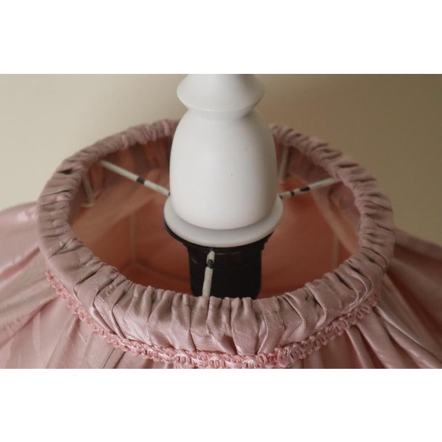 1970s Pink Fabric Pendant Light in the style of Hans-Agne Jakobsson, 1970s For Sale - Image 5 of 13
