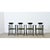 Postmodern Late 20th Century Italian Vintage Set of Four Ebonized Upholstered Armchairs For Sale - Image 3 of 13