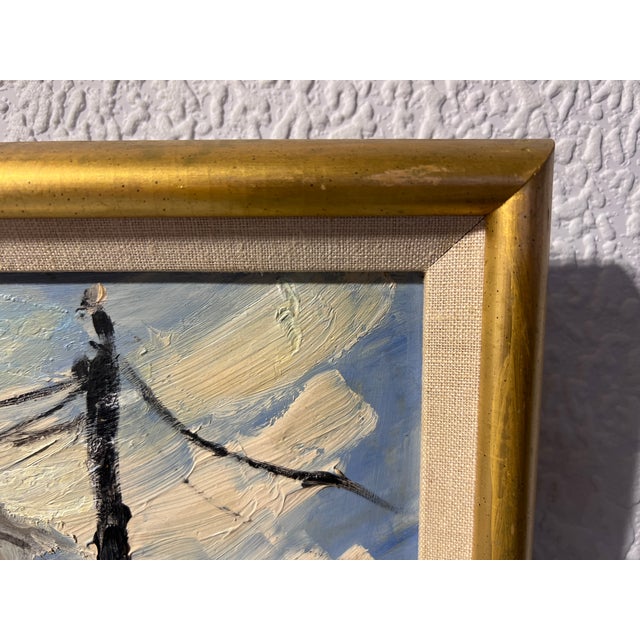 Original Oil Painting on Board, European Cityscape, Unsigned, Framed For Sale - Image 4 of 11