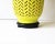 Bright Yellow Ceramic Chevron Chinoiserie Table or Desk Lamp With Silk Shade For Sale - Image 10 of 13
