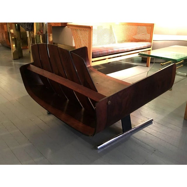 Metal Brazilian Rosewood Lounge Chair by Jorge Zalszupin For Sale - Image 7 of 12