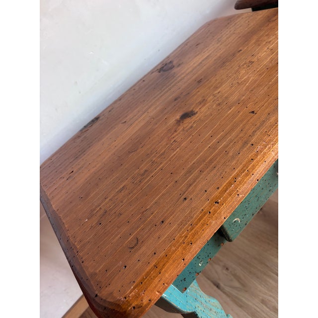 Handmade Folk Art Side Tables Nightstands David Marsh/Marsh Fun Co Handpainted Solid Ponderosa Pine Rustic Southwest Cabin Post Modern Memphis Style For Sale - Image 16 of 18