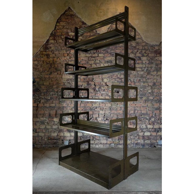 Khaki Lipman Bookshelf by Netter & Jacobi, 1890s For Sale - Image 8 of 12