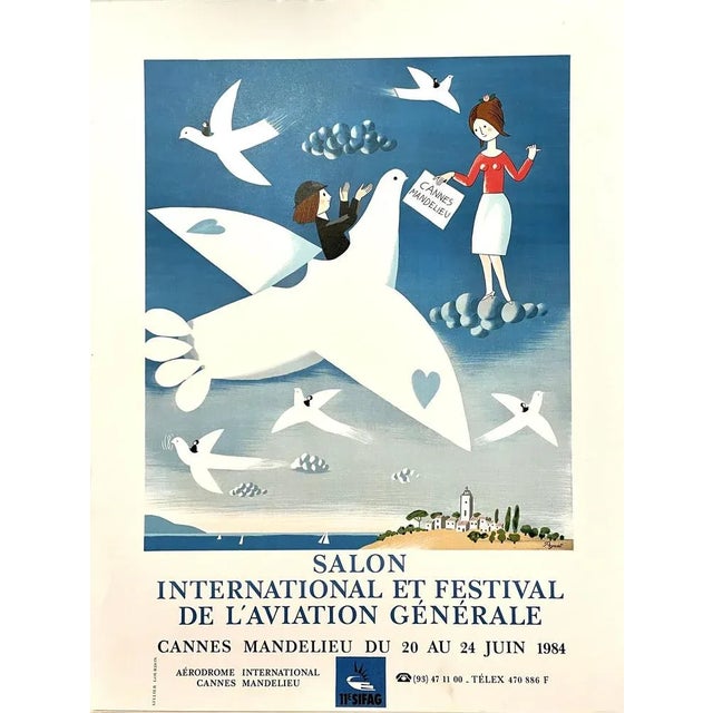 Raymond Peynet, Air Show and Festival, 1984, Poster For Sale - Image 4 of 4