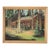 Circa 1940s Cabin in Woods Oil Painting For Sale