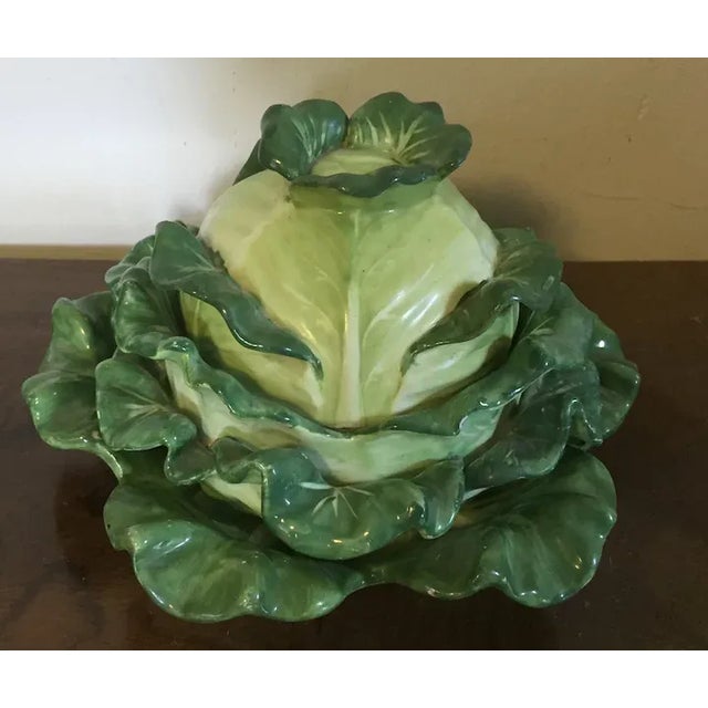 Antique 19th Century English Coalport Porcelain Cabbage Form Tureen Box, Cover and Under Plate For Sale - Image 10 of 13