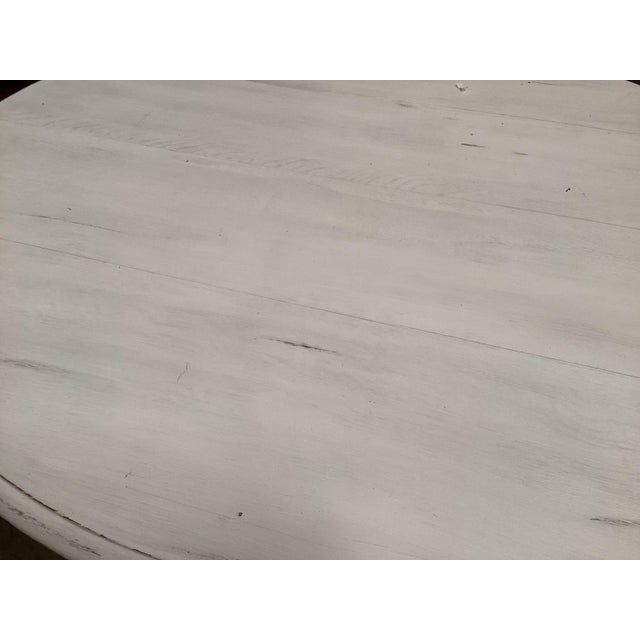 Late 19th Century Antique French Painted Guéridon Table W/ Pedestal Base For Sale - Image 5 of 8