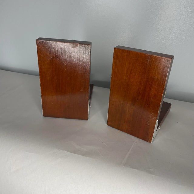 Vintage Wooden Globe Bookends- a Pair For Sale - Image 4 of 8