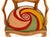 Set of Five Italian Provincial Style Cane-Paneled Walnut Dining Chairs For Sale - Image 12 of 15