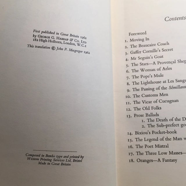 "Letters From My Mill" Alphonse Daudet 1962 Book For Sale - Image 4 of 7