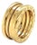 Bvlgari B.zero1 Three-Band Ring in 18k Yellow Gold Size Eu 49 Us 4.5 For Sale