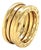 Mid 20th Century Bvlgari B.zero1 Three-Band Ring in 18k Yellow Gold Size EU 49 US 4.5 For Sale