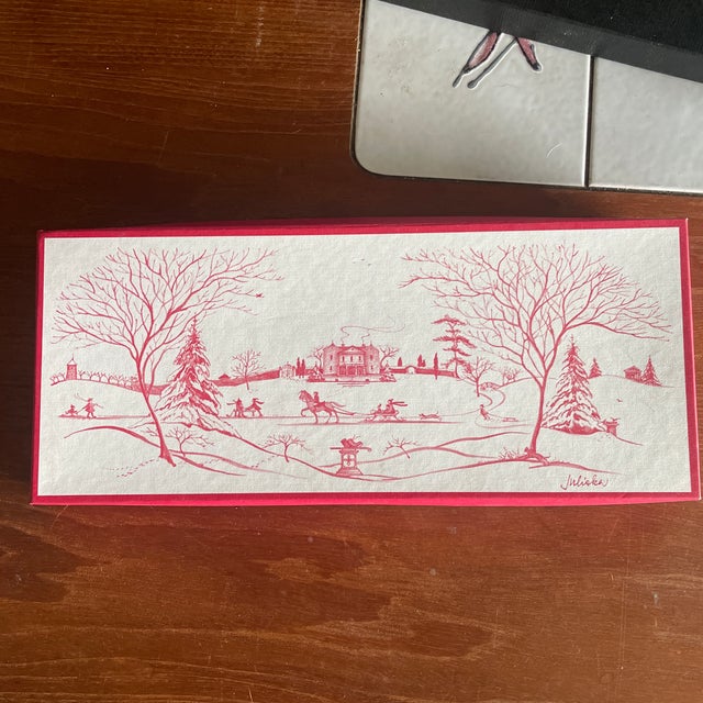 Country Estate Winter Frolic Ruby Hostess Tray Main House by Juliska Hostess Tray For Sale In Dallas - Image 6 of 8