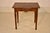 19th century oak side table from France. The top is nicely grained and made from planks, following down to a simple apron....