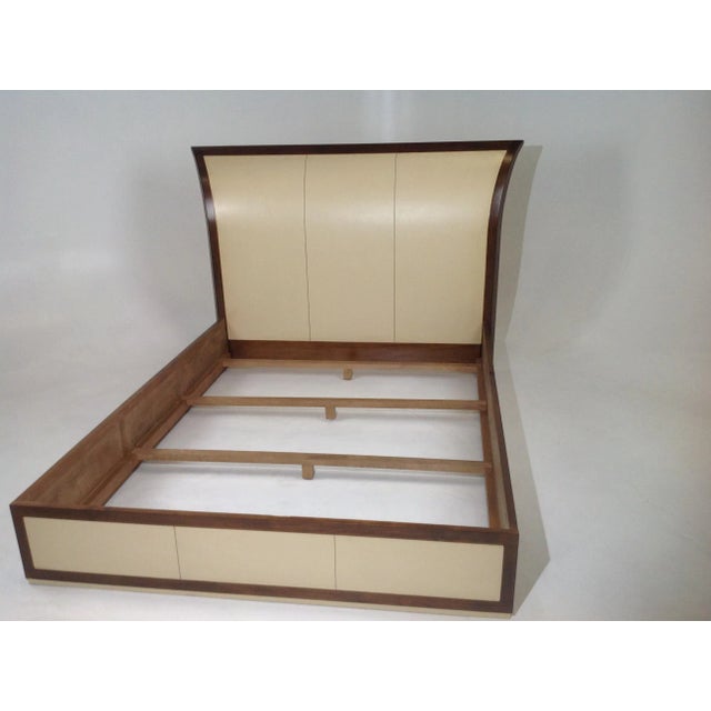 Brown Medellin Mid-Century Style Queen Bedframe For Sale - Image 8 of 8
