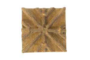 Vintage African Square Bronze Coin