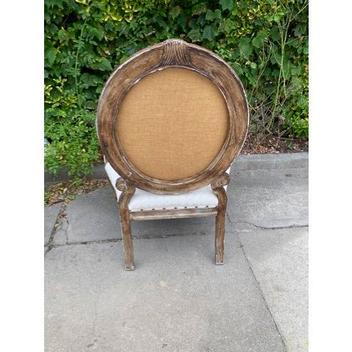 Louis XV Side Type chairs. Custom Upholstered and painted. Embroidered Lumbar Accent Pillows included. Great condition....